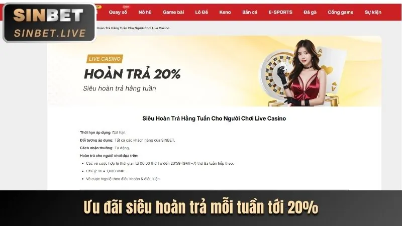 Thưởng chào mừng Thabet Casino